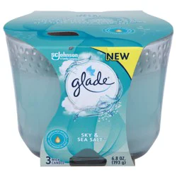 Glade 3 Wick Sky & Sea Salt Candle 1 ea