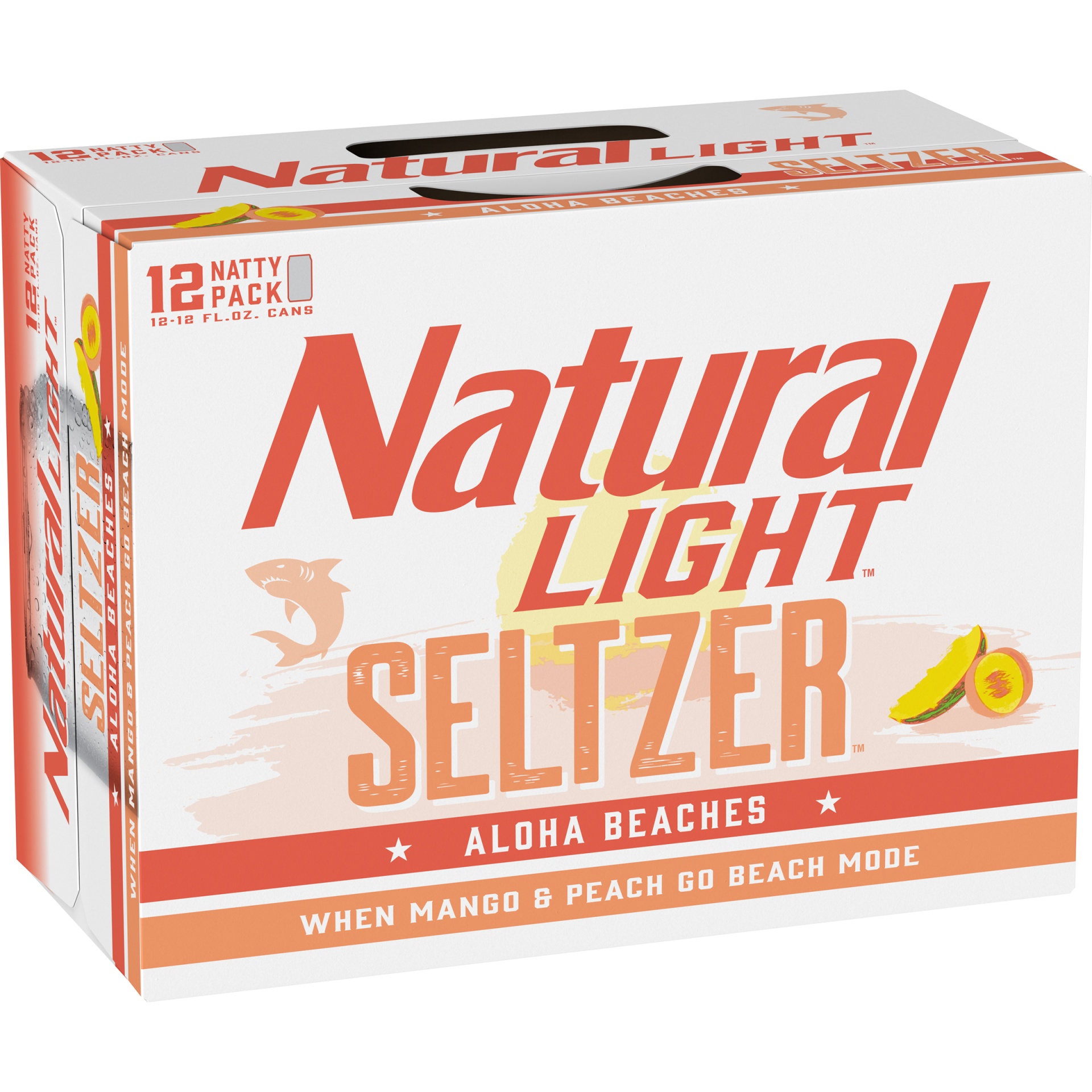 slide 2 of 3, Natural Light Aloha Beaches Hard Seltzer, 12 ct; 12 fl oz