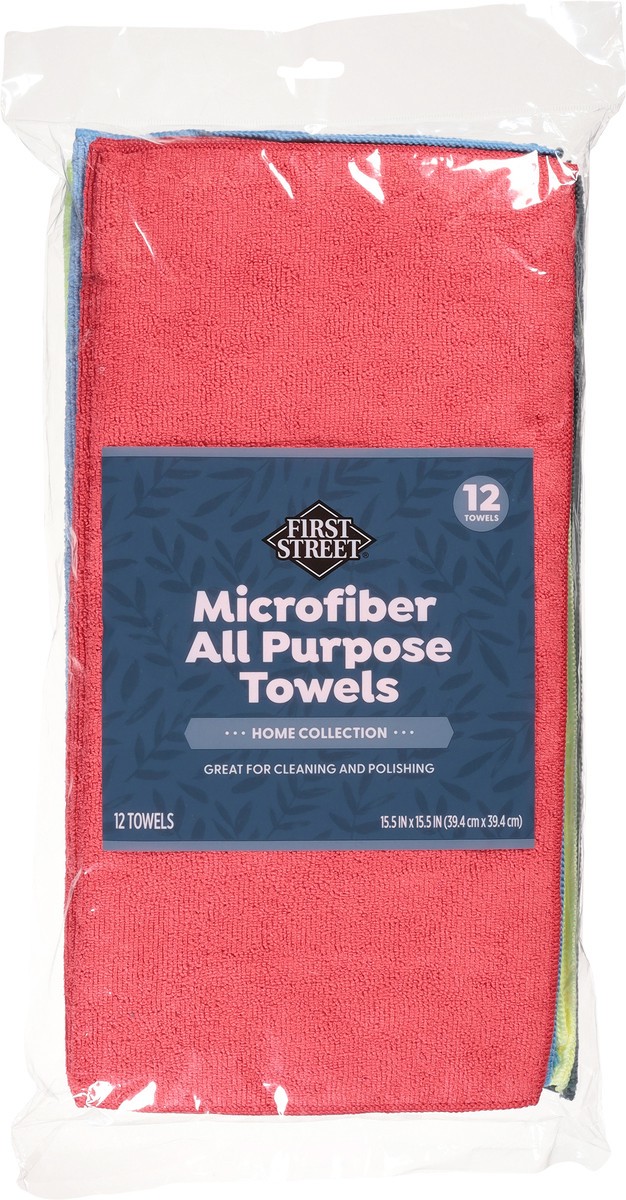 slide 10 of 10, First Street Fs All Purpose Microfiber Towels, 12 ct