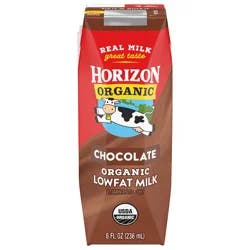 Horizon Organic Shelf-Stable 1% Low Fat Milk Box, Chocolate, 8 fl oz