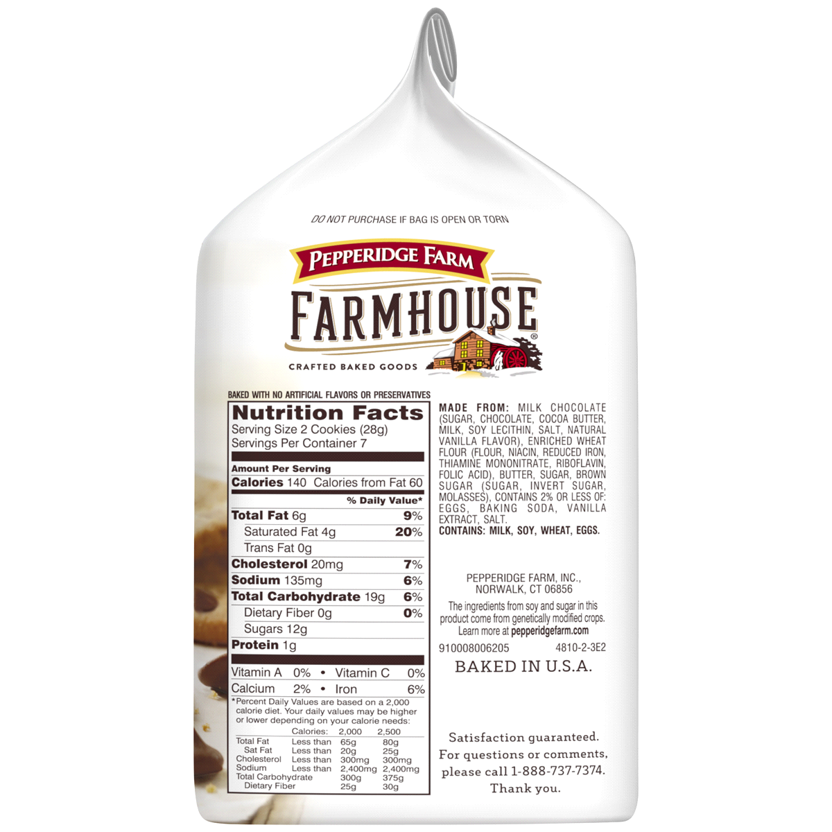 slide 6 of 9, Pepperidge Farm Farmhouse Thin & Crispy Milk Chocolate Chip Cookies - 6.9oz, 
