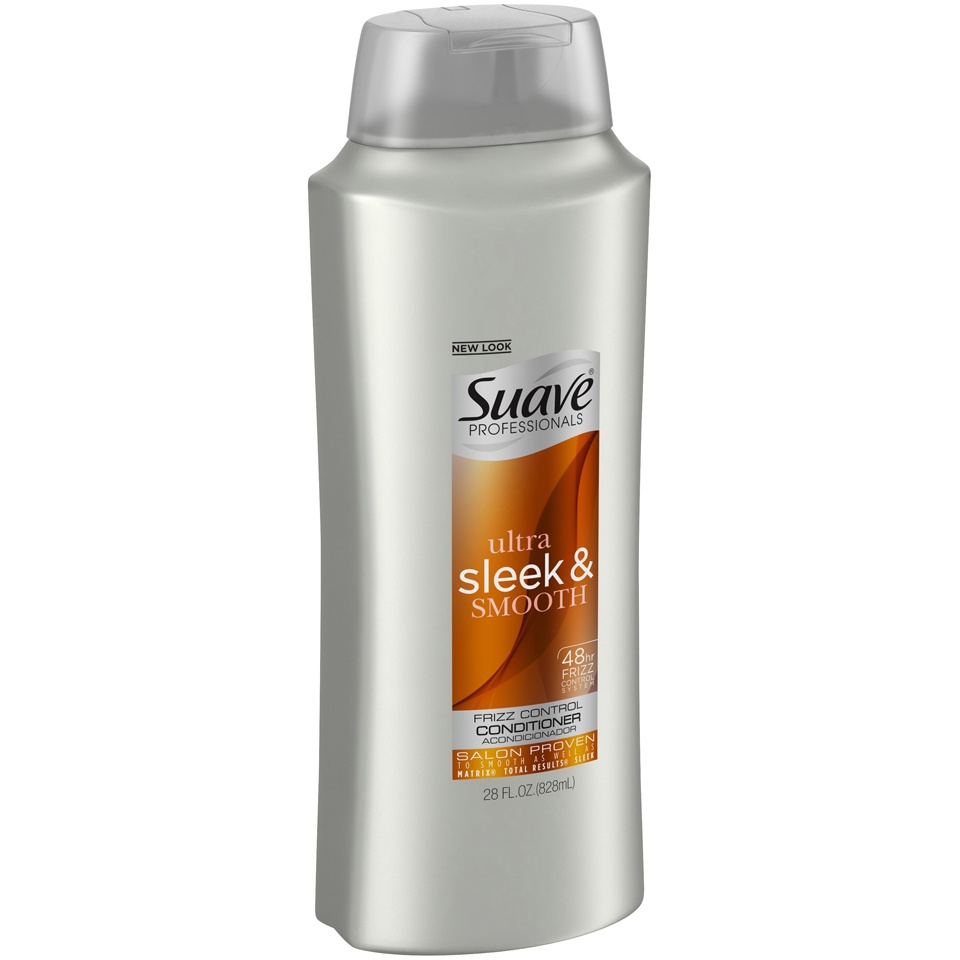 slide 2 of 4, Suave Professionals Smoothing Conditioner for Frizz Control Ultra Sleek and Smooth, 28 fl oz