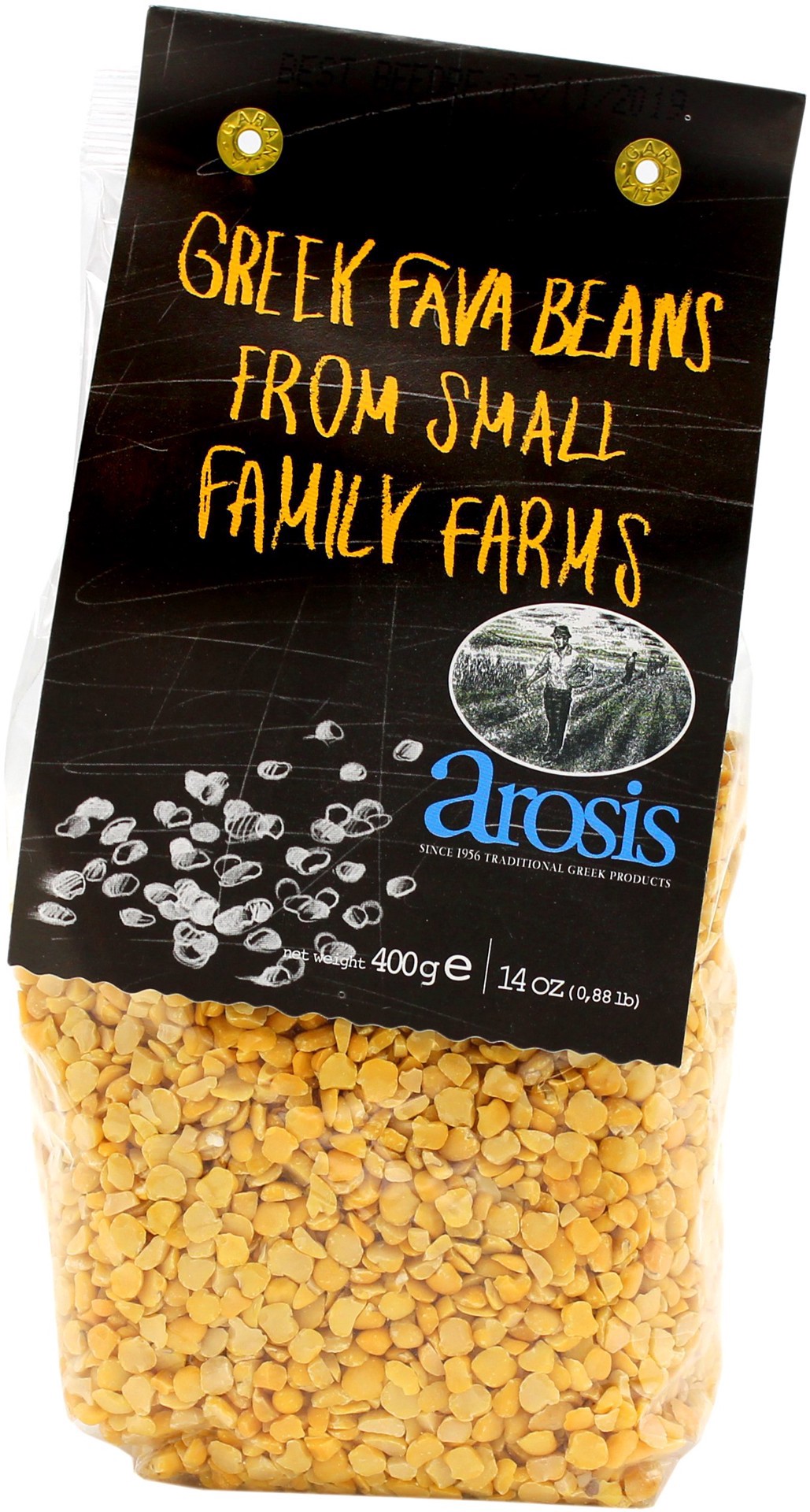 slide 1 of 1, Arosis Greek Fava Beans, 14.1 oz