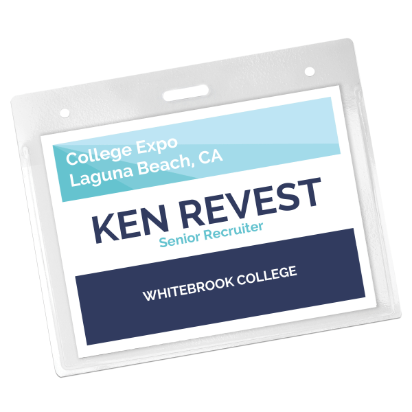 slide 2 of 7, Avery Secure Top Heavy-Duty Badge Holders, Horizontal, 4w x 3h, Clear, 25 ct