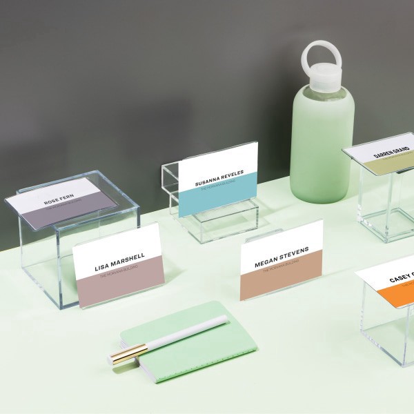 slide 6 of 7, Avery Secure Top Heavy-Duty Badge Holders, Horizontal, 4w x 3h, Clear, 25 ct