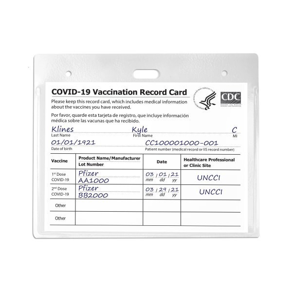 slide 5 of 7, Avery Secure Top Heavy-Duty Badge Holders, Horizontal, 4w x 3h, Clear, 25 ct