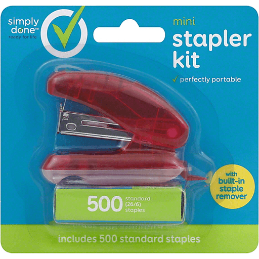 slide 2 of 7, Simply Done Mini Stapler Kit, 1 ct