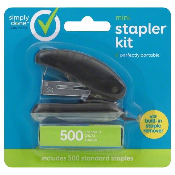 slide 1 of 7, Simply Done Mini Stapler Kit, 1 ct