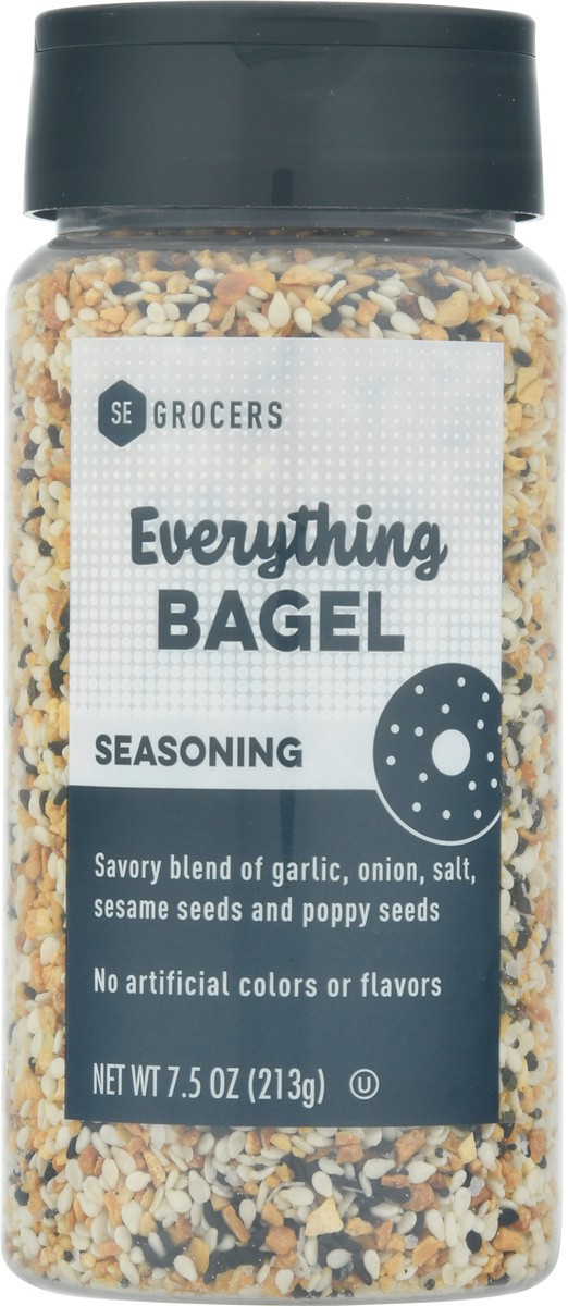 slide 1 of 14, SE Grocers Evrythng Bagel Seson, 7.5 oz
