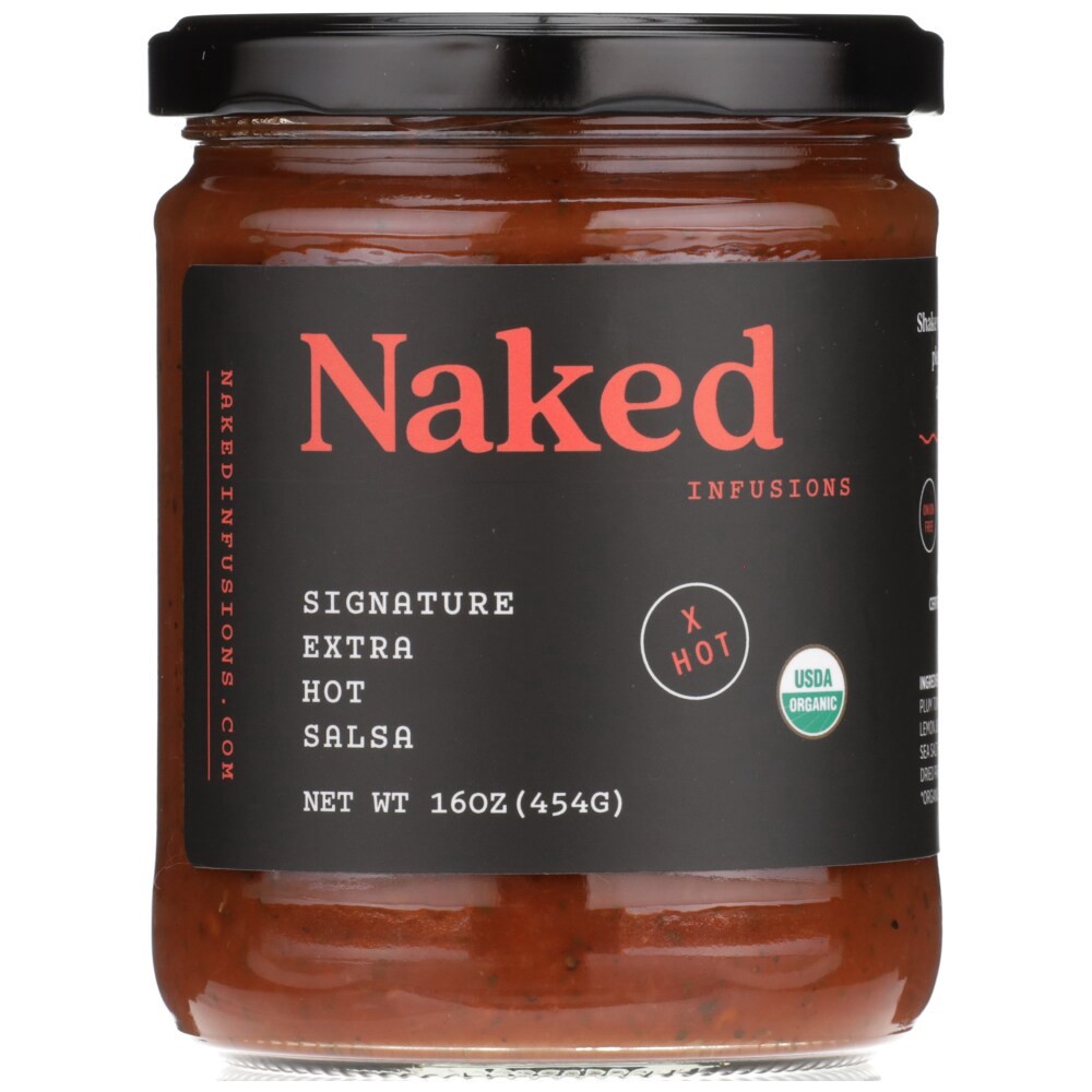 slide 1 of 2, Naked Infusions Extra Hot Signature Ripe Tomato Salsa, 16 oz