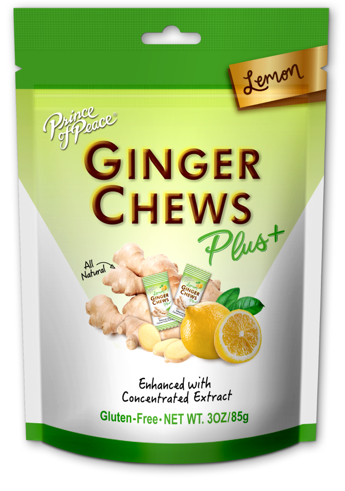 slide 1 of 11, Prince of Peace Lemon Ginger Chews, 3 oz