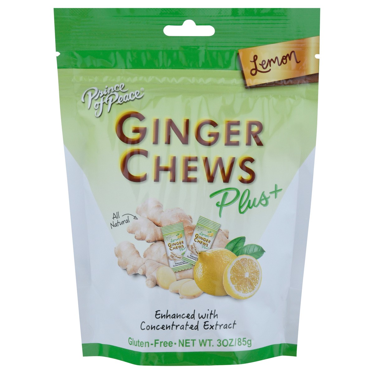 slide 10 of 11, Prince of Peace Lemon Ginger Chews, 3 oz