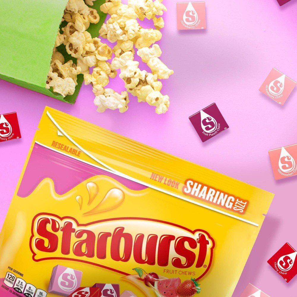 slide 2 of 5, Starburst FaveReds Fruit Chews Chewy Candy Sharing Size, 15.6 oz