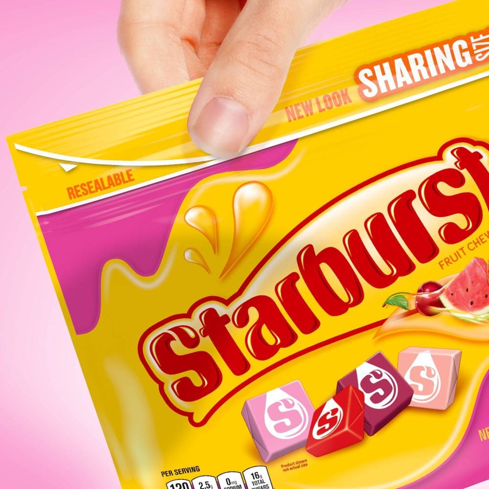 slide 4 of 5, Starburst FaveReds Fruit Chews Chewy Candy Sharing Size, 15.6 oz