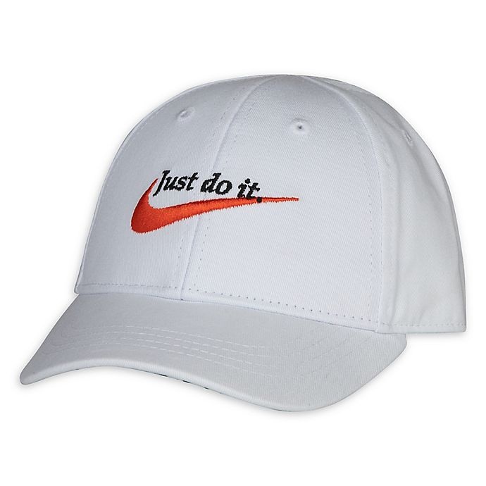 slide 1 of 2, Nike One Size Just Do It" Soft Cap - White", 1 ct