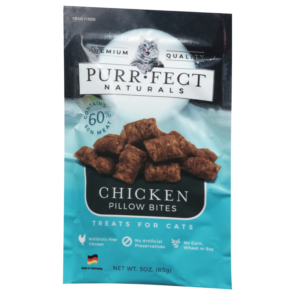 slide 4 of 4, Purrfect Naturals Pillow Bites Chicken Treats for Cats 3 oz, 3 oz