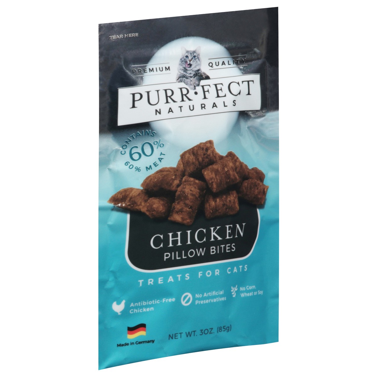 slide 3 of 4, Purrfect Naturals Pillow Bites Chicken Treats for Cats 3 oz, 3 oz