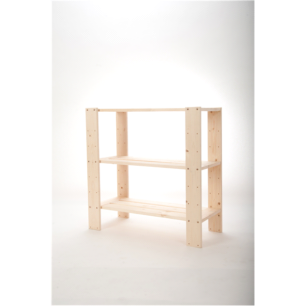 slide 1 of 2, Adwood Manufacturing 3-Shelf Pine Storage Unit Natural Pine 30 x 12 x 30 in, 30 in