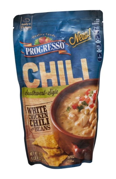 slide 1 of 1, Progresso Chili White Chicken Chili with Beans Southwest-Style Bag, 20 oz