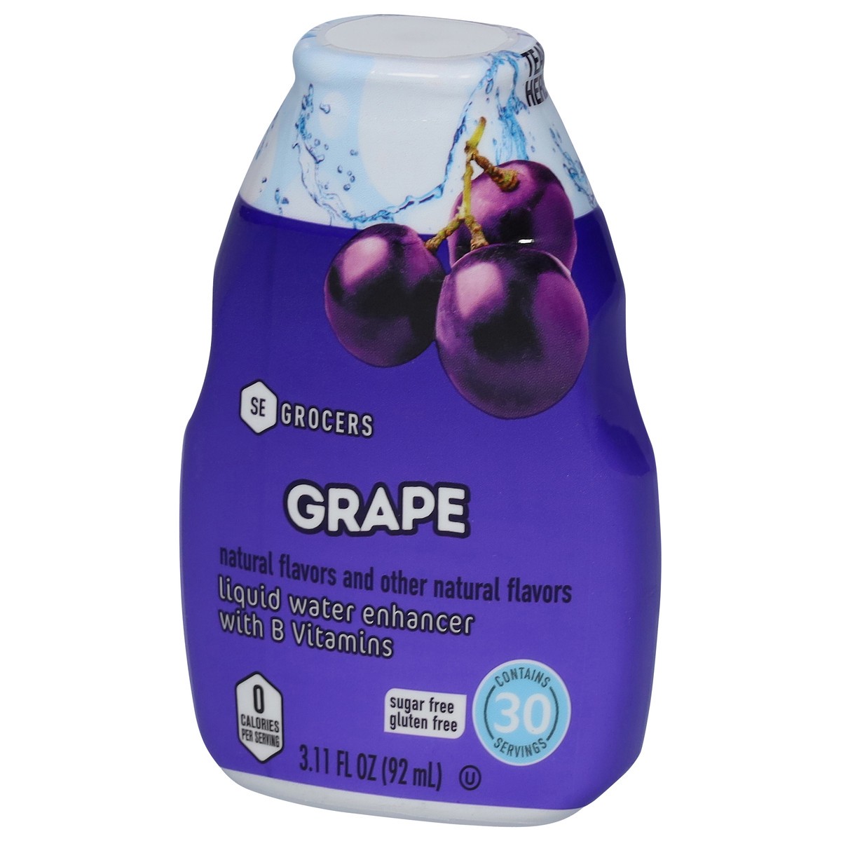 slide 9 of 11, Se Grocers Grape Lqd Wtr Flvr - 3.1 oz, 3.1 oz