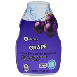 Se Grocers Grape Lqd Wtr Flvr - 3.1 oz