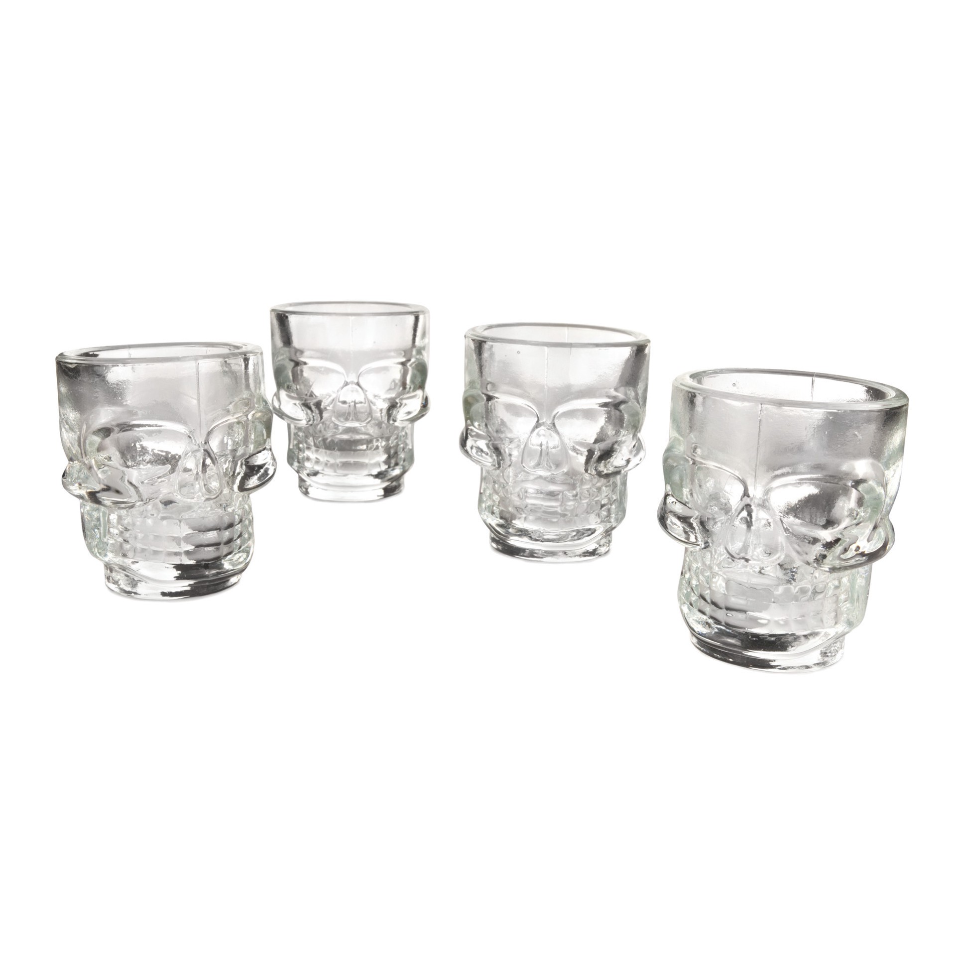 slide 3 of 3, Distributed Skull Shot Glasses, 4 ct