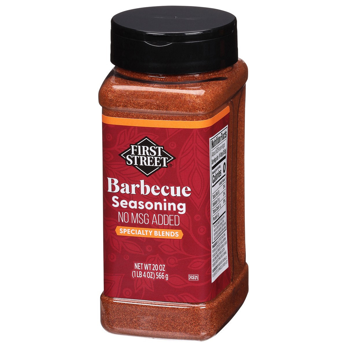 slide 2 of 4, First Street Barbecue Seasoning No Msg, 20 oz