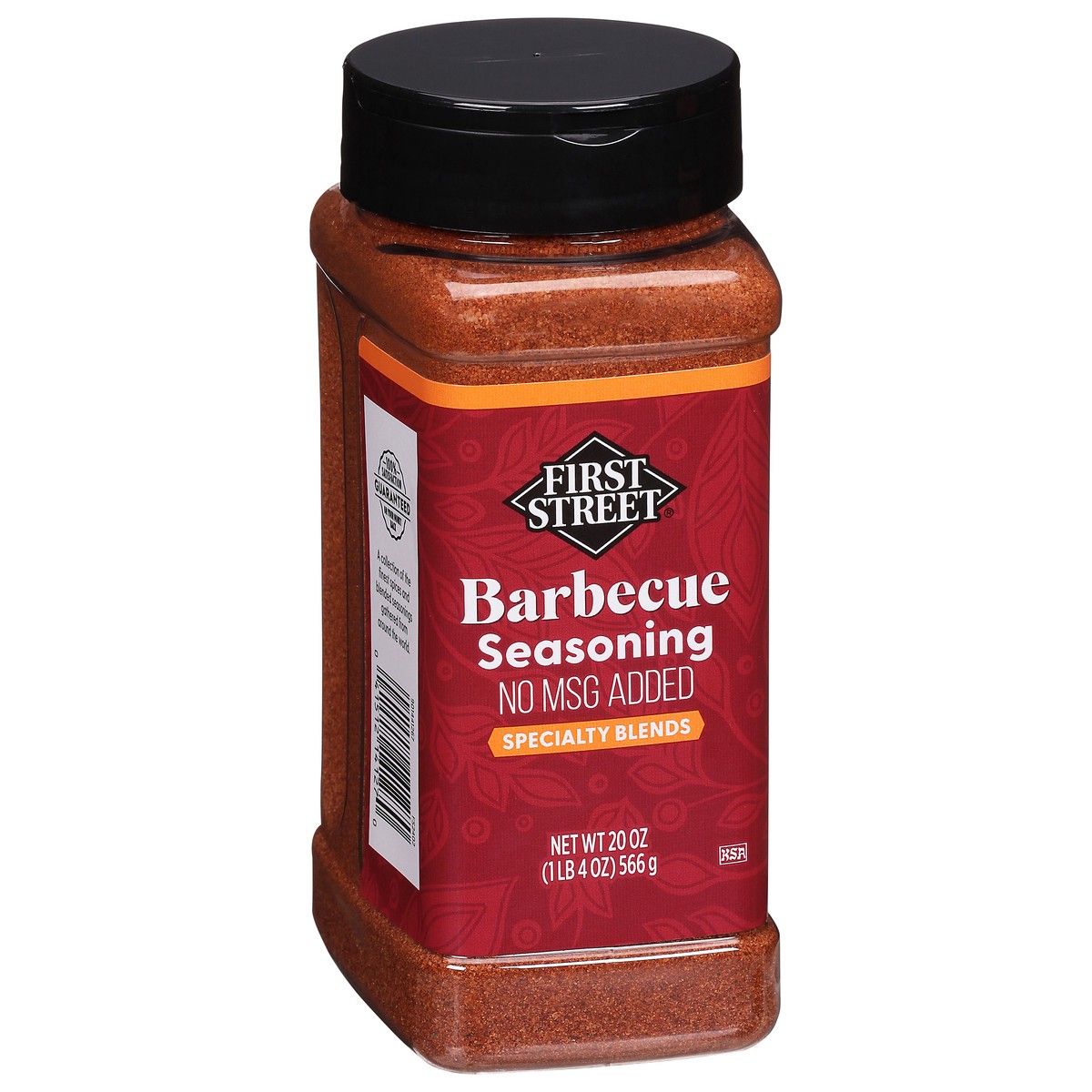 slide 4 of 4, First Street Barbecue Seasoning No Msg, 20 oz
