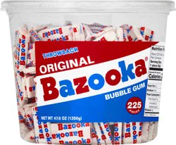 Bazooka Bubble Gum - 225 ea