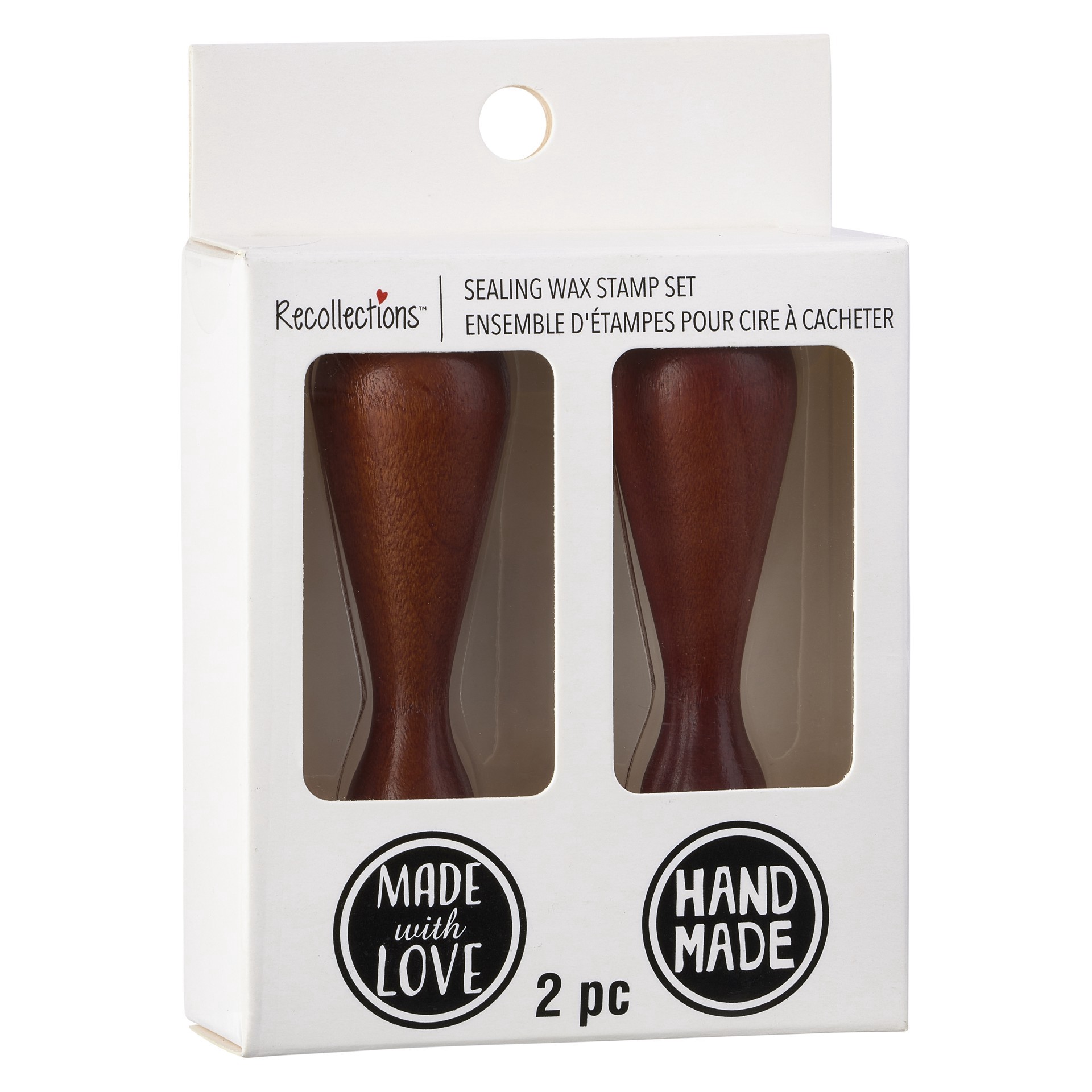 slide 2 of 3, Made With Love & Hand Made Wax Stamp Set By Recollections, 0.75 in