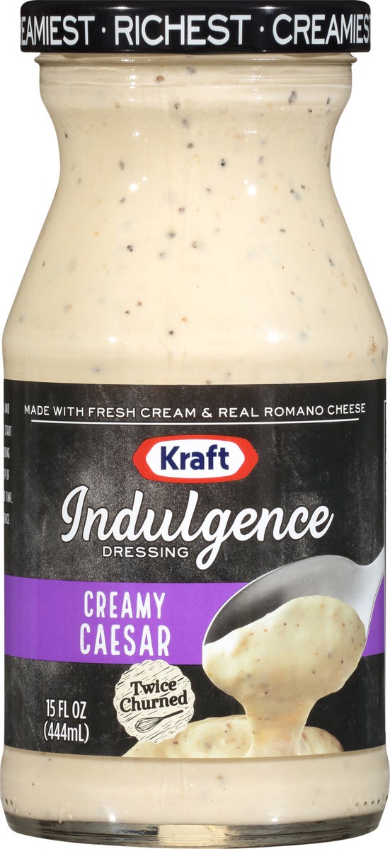 slide 10 of 13, Kraft Indulgence Creamy Caesar Dressing 15 fl oz Bottle, 15 fl oz