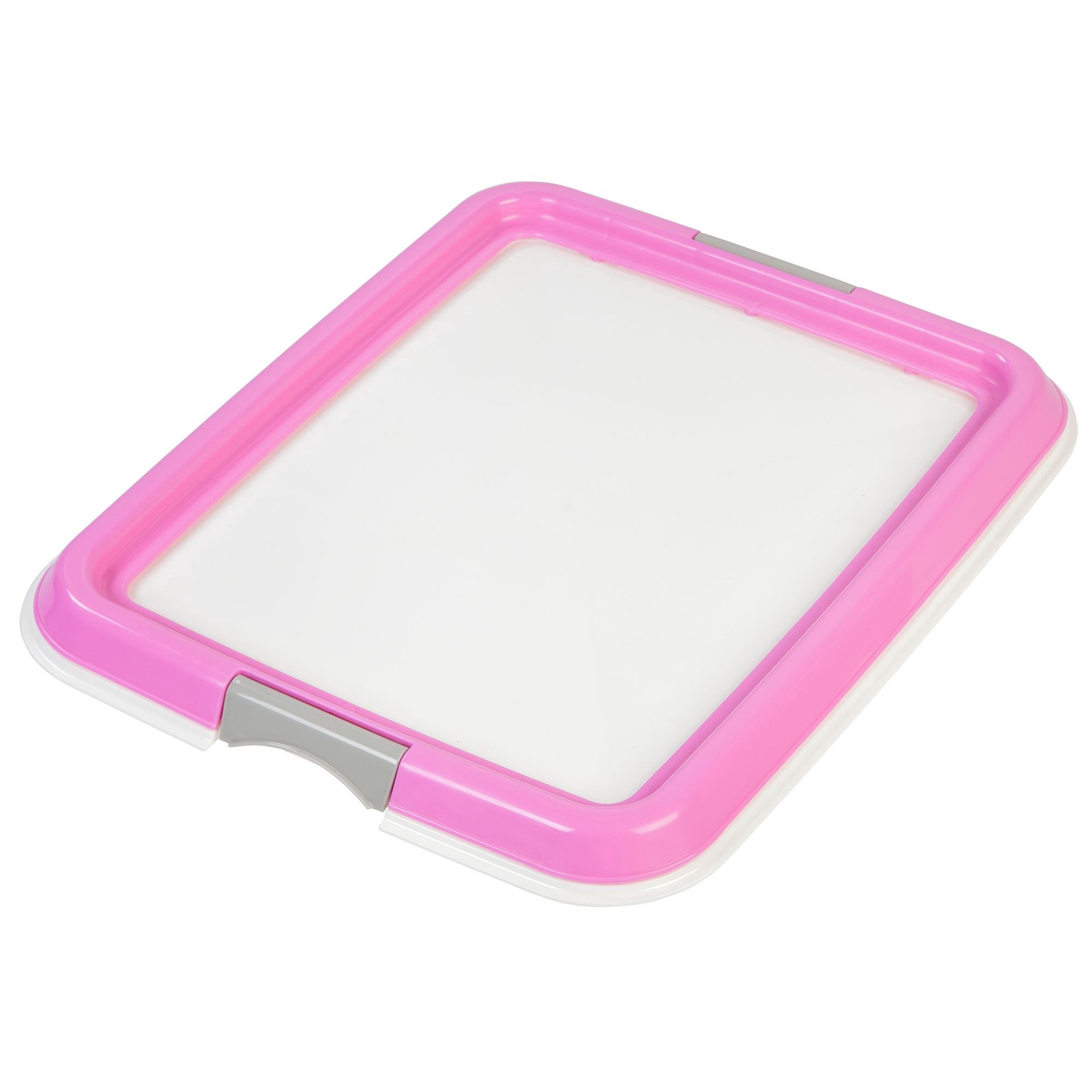 slide 1 of 1, IRIS Puppy Training Pad Tray - Pink (Small), 1 ct