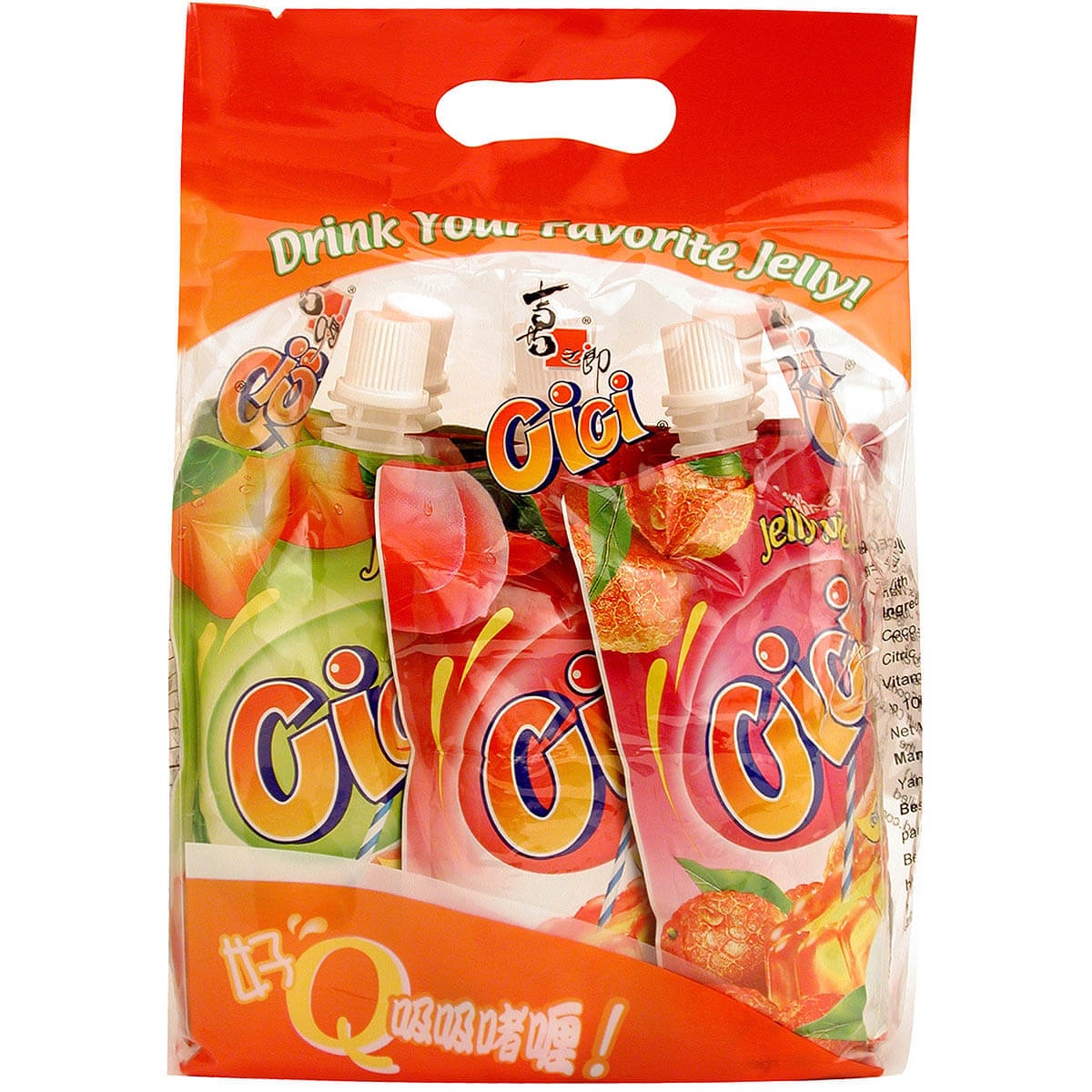 slide 1 of 1, Cici Jelly Drink Lychee/Mango/Peach - 6 ct; 150 gram, 6 ct; 150 gram