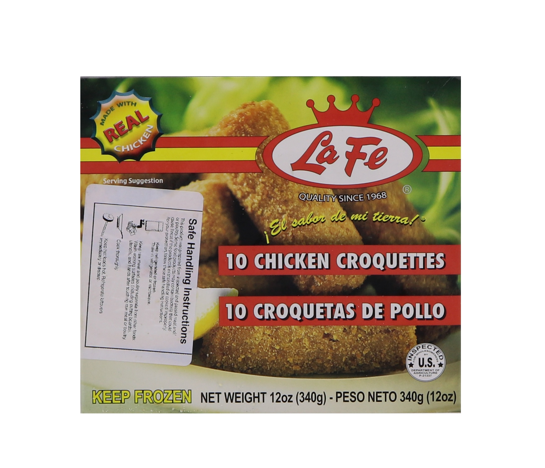slide 1 of 1, La Fe Chicken Croquettes, 1 ct