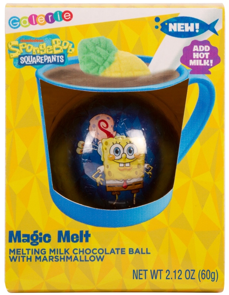 slide 1 of 1, Galerie Spongebob Squarepants Milk Chocolate Sphere With Marshmallow Pineapple, 1 ct