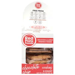 Red Plate Chocolate Chip Cookies 8 ea