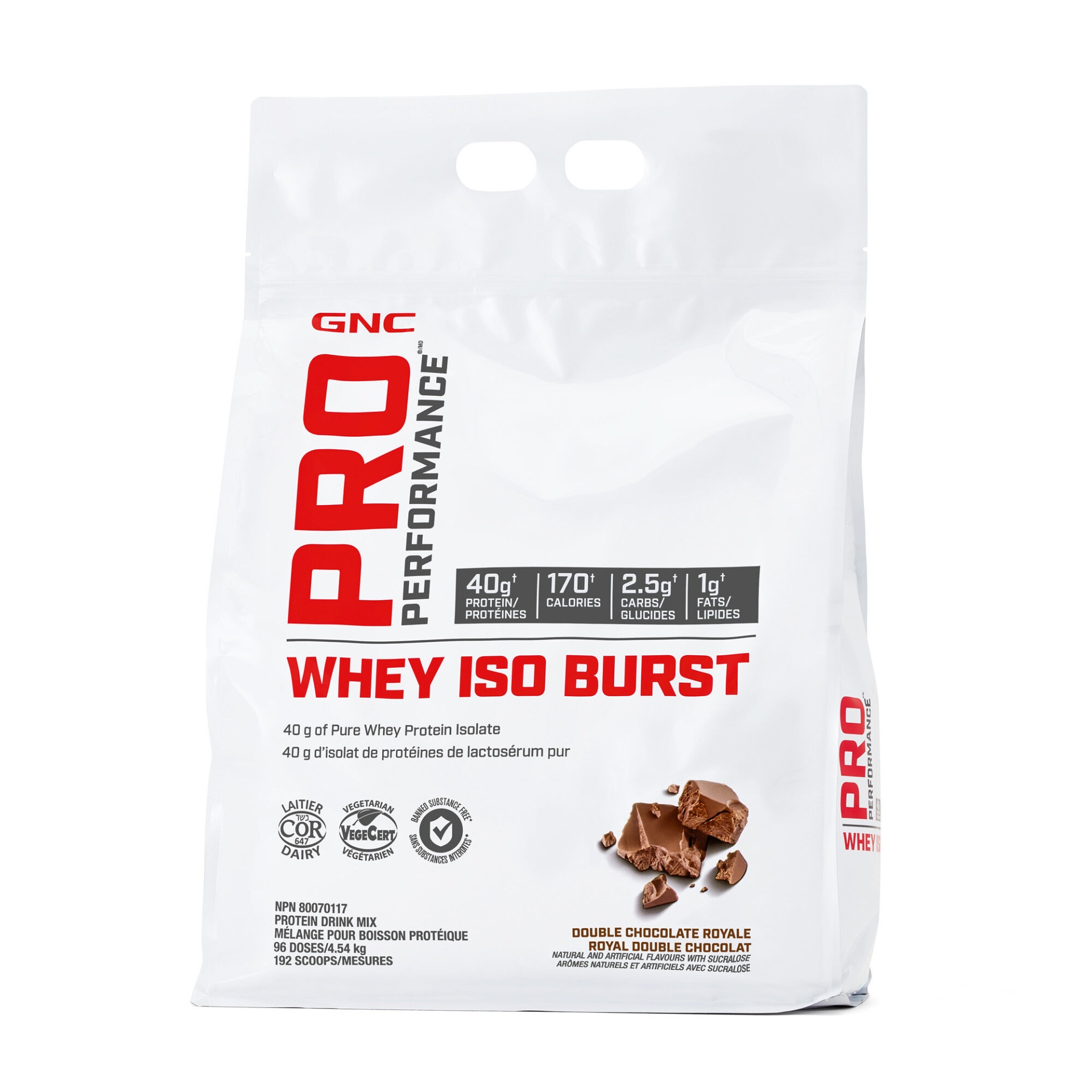 slide 1 of 1, GNC Pro Performance Whey Iso Burst - Double Chocolate Royale, 1 ct