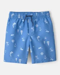 Carters Boys Sailboat Swim Trunks - Blue Blue 6