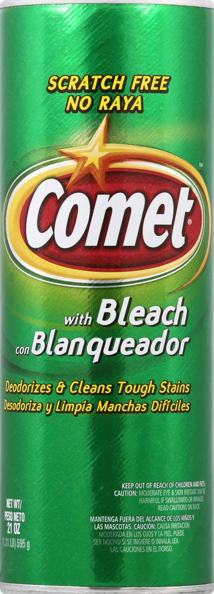 slide 3 of 6, Comet Disinfectant Cleanser with Bleach, 21 oz