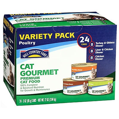 slide 1 of 1, Hill Country Fare Cat Gourmet Poultry Variety Pack, 8 oz