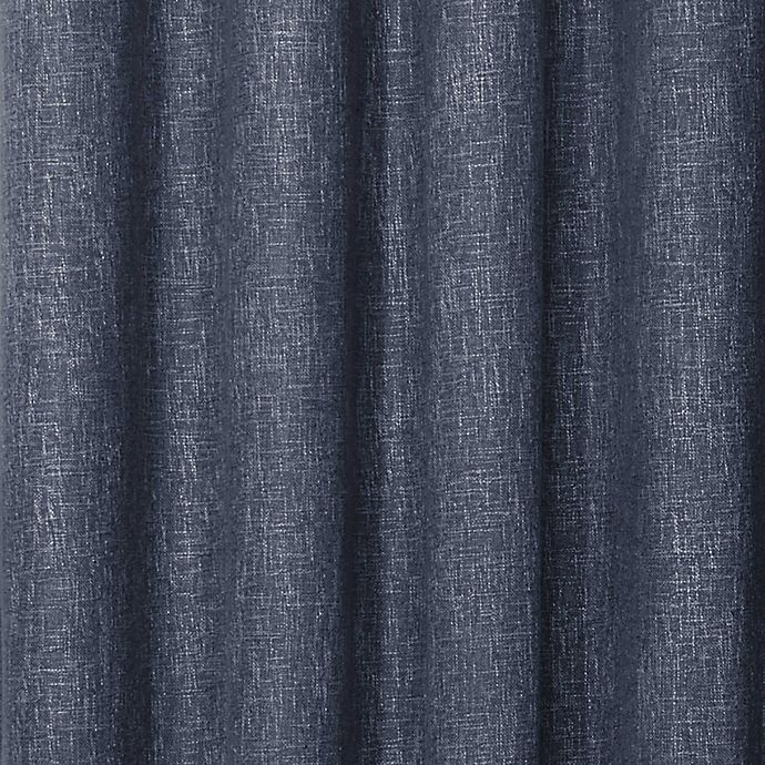 slide 3 of 4, Quinn Grommet Top 100% Blackout Window Curtain Panel - Navy, 72 in
