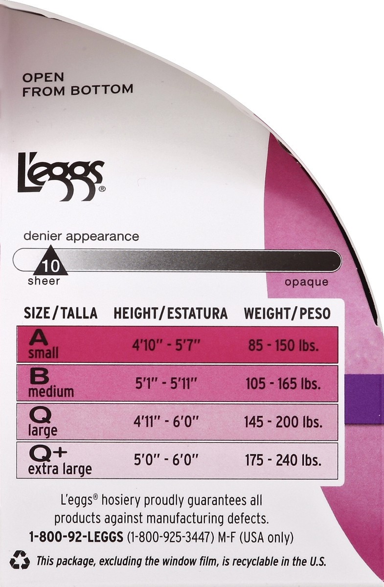 slide 3 of 4, L'eggs Silken Mist Ultra Sheer Leg Pantyhouse Control Top, 1 pair