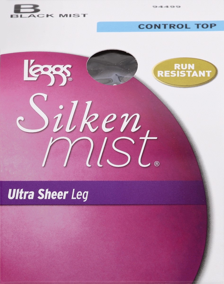 slide 4 of 4, L'eggs Silken Mist Ultra Sheer Leg Pantyhouse Control Top, 1 pair