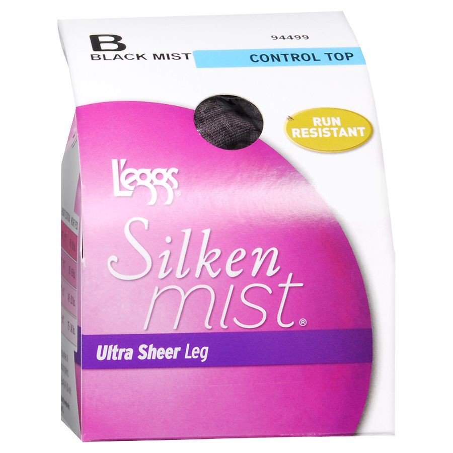 slide 1 of 4, L'eggs Silken Mist Ultra Sheer Leg Pantyhouse Control Top, 1 pair