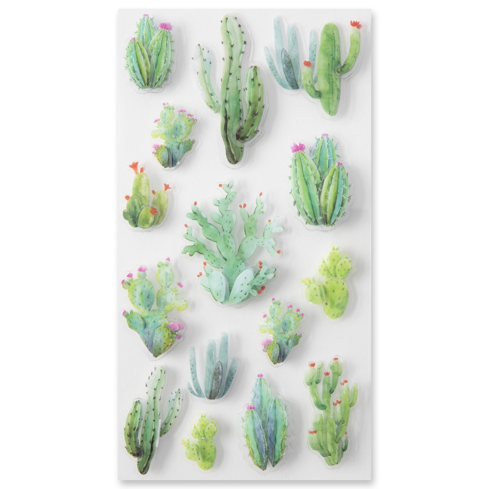 slide 4 of 5, Cactus Dimensional Stickers By Recollections, 4 in x 8.5 in
