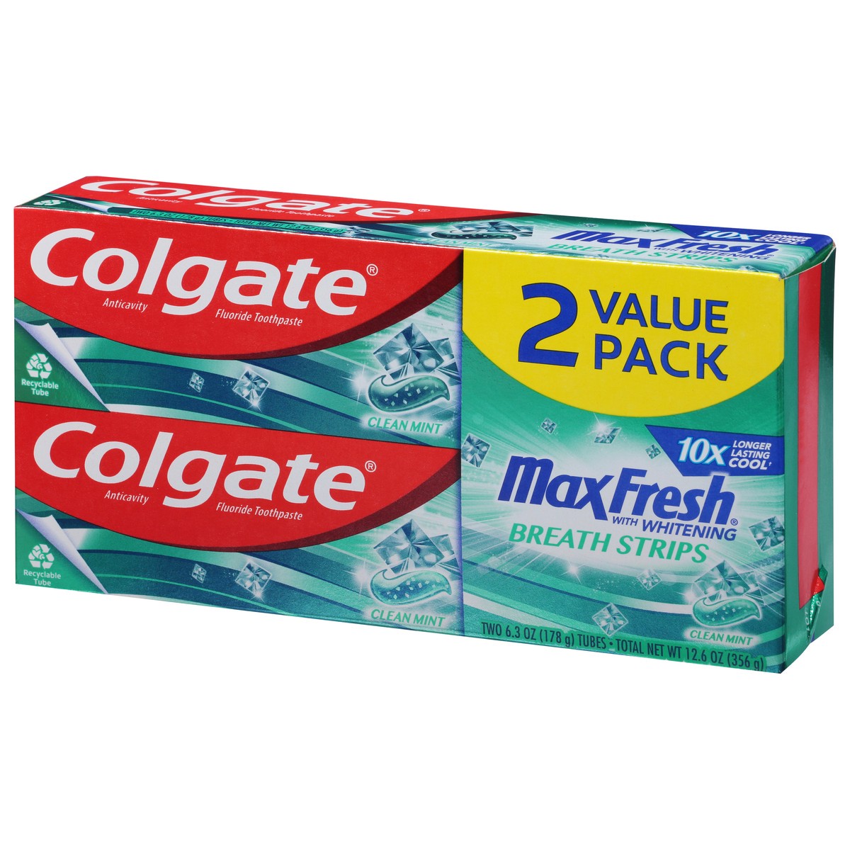 slide 3 of 10, Colgate MaxFresh Clean Mint Toothpaste, 6.3 Oz. 2 pack, 2 ct