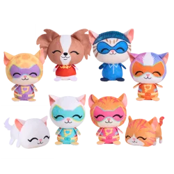 Disney Junior SuperKitties Mini Collectible Capsule Plush, Mystery 3.5-inch Stuffed Animal