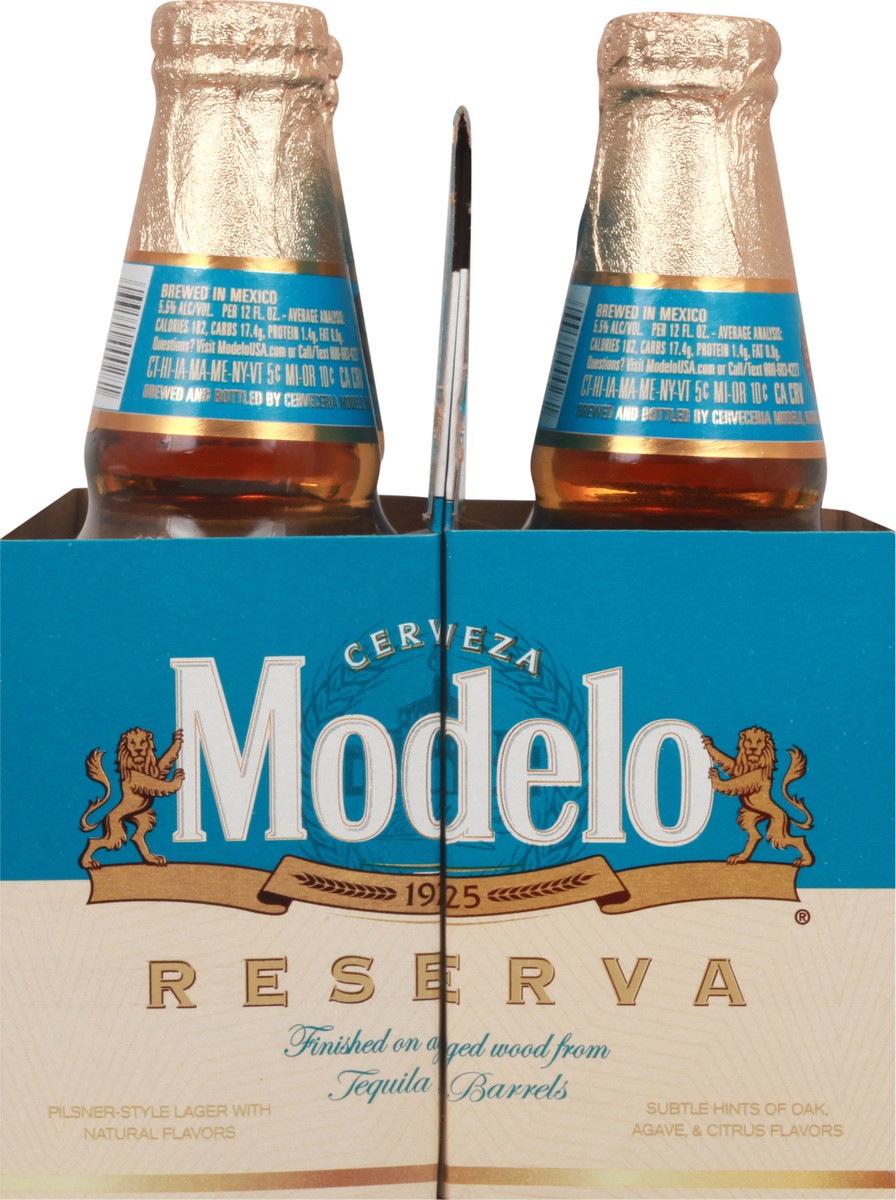 slide 7 of 9, Modelo Reserva Tequila Barrel Lager Mexican Beer, 6 pk 12 fl oz Bottles, 5.5% ABV, 72 fl oz