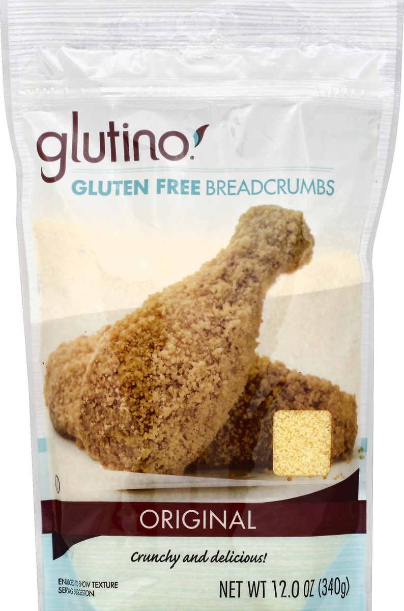 slide 2 of 2, Glutino Gluten Free Breadcrumbs Original, 12 oz