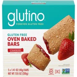 Glutino Strawberry Breakfast Bars, 7.05 oz
